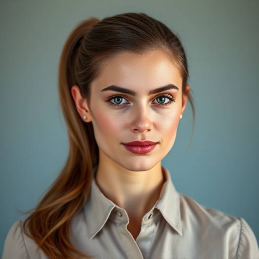 Eleanor Vance - Head of Production. A woman with brown hair pulled back in a ponytail, wearing a professional blouse.